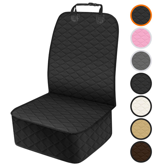 NECKORY Front Seat Dog Cover - Waterproof & Scratch-Proof - M Black