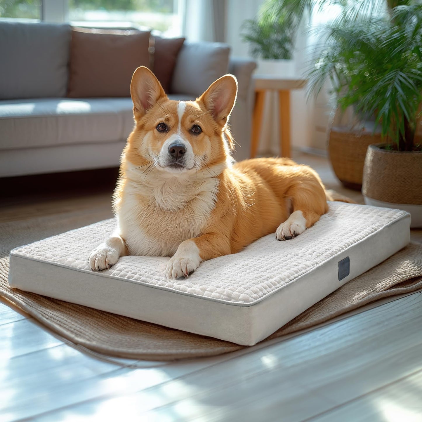 Veehoo Plush Flannel Orthopedic Large Dog Bed