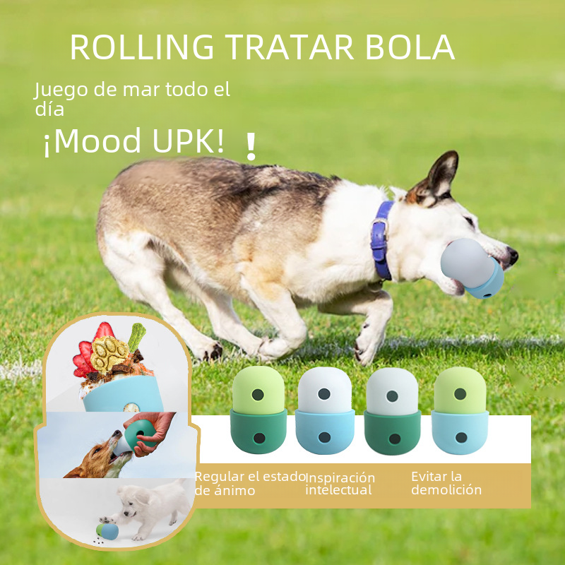 Silicone Dog Feeding Toy Ball for Outdoor Play