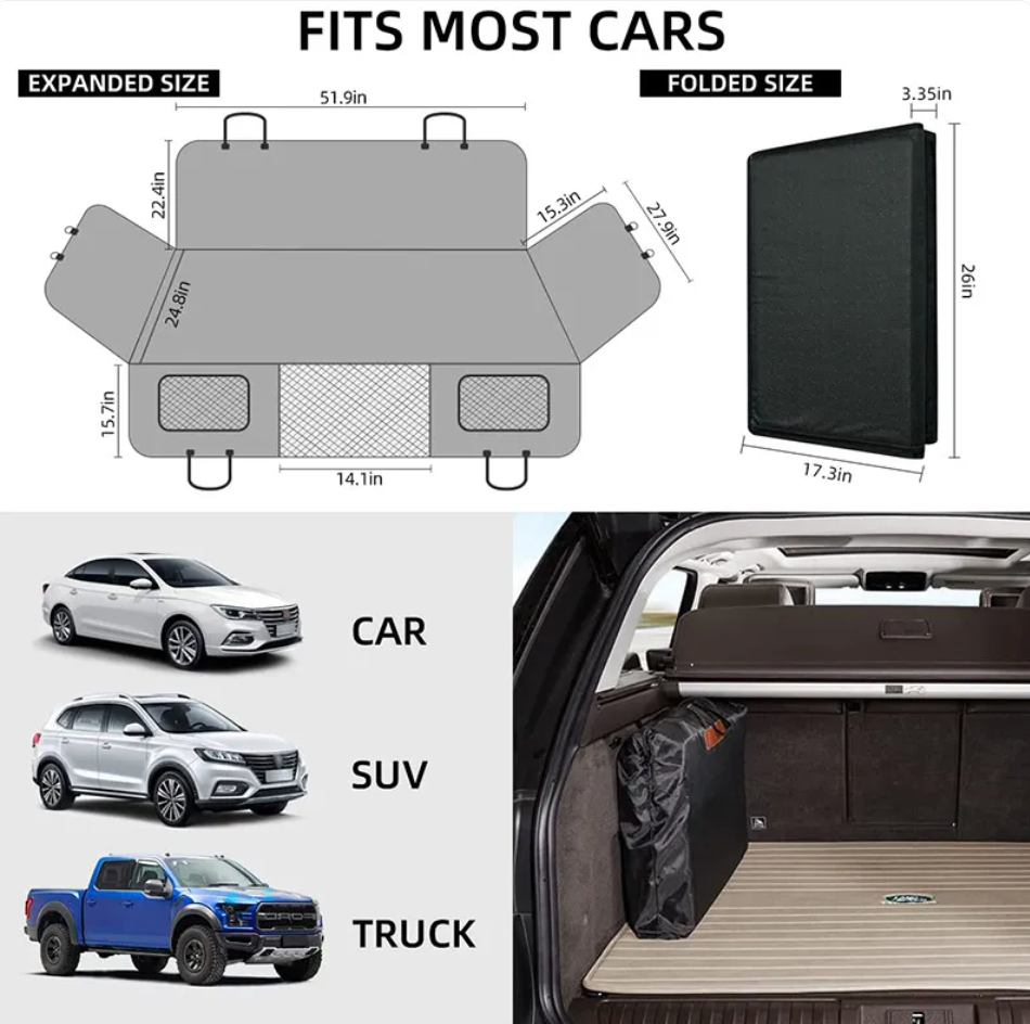 Waterproof Car Pet Bed Cushion